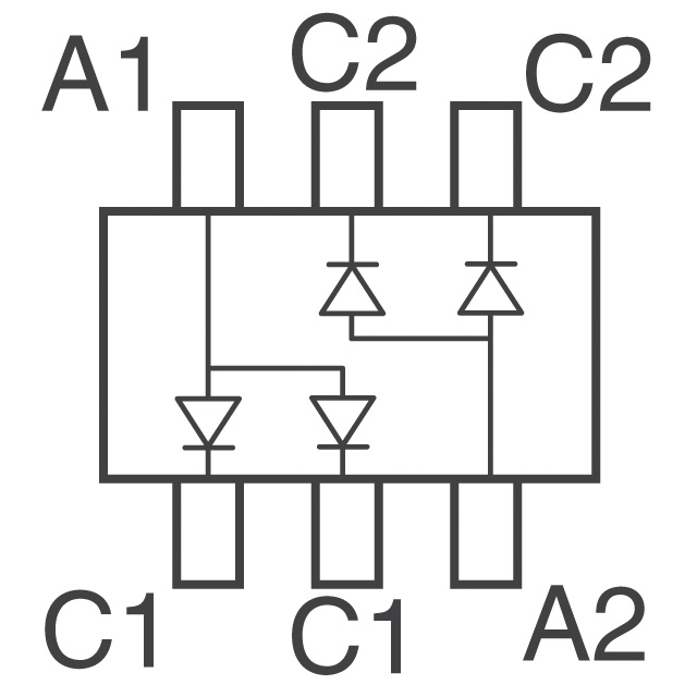 MMBD4448HADW-7-F Diodes Incorporated  Dioden - Gleichrichter - Arrays